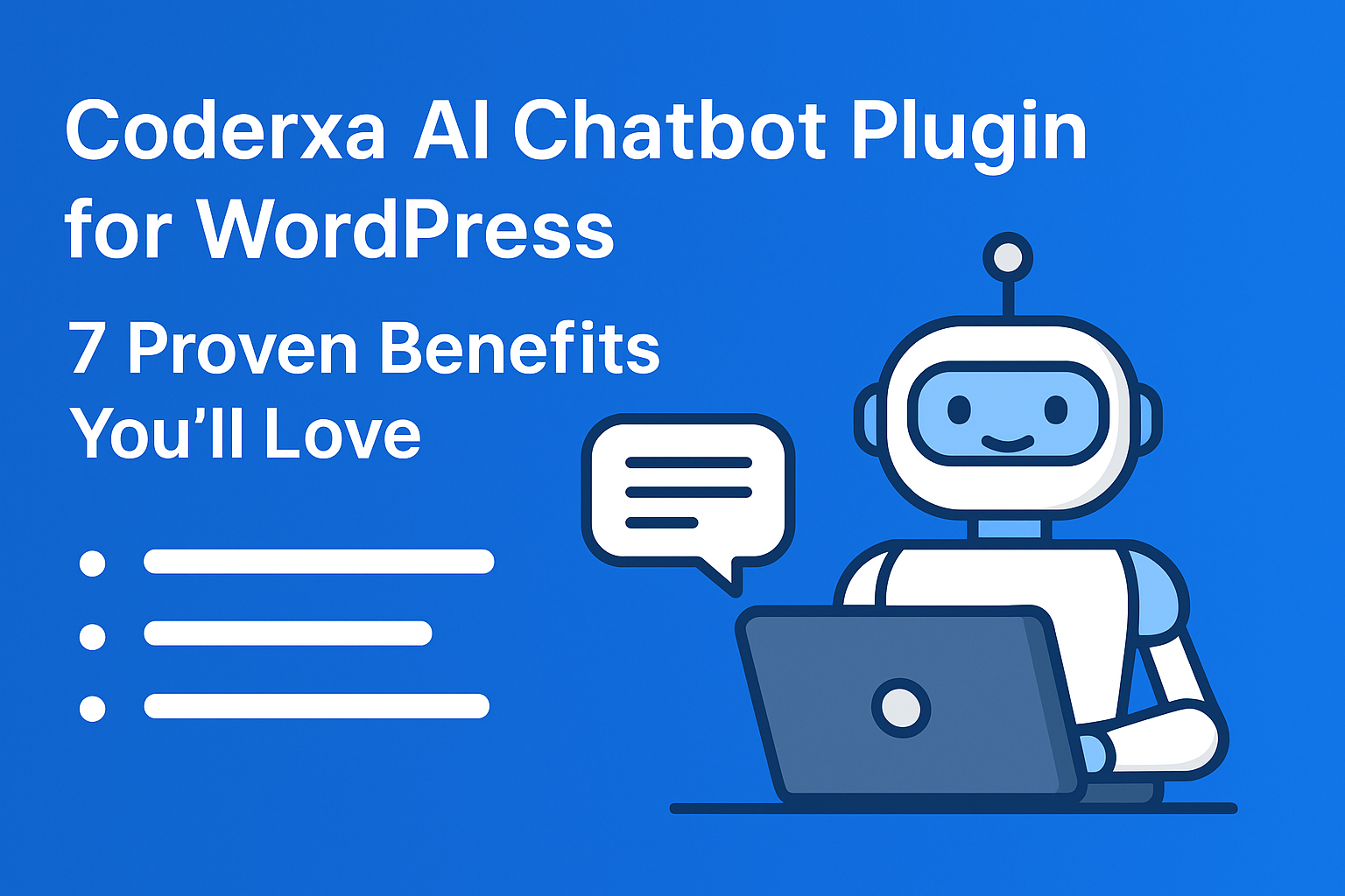 Live widget of Coderxa AI Chatbot plugin for WordPress